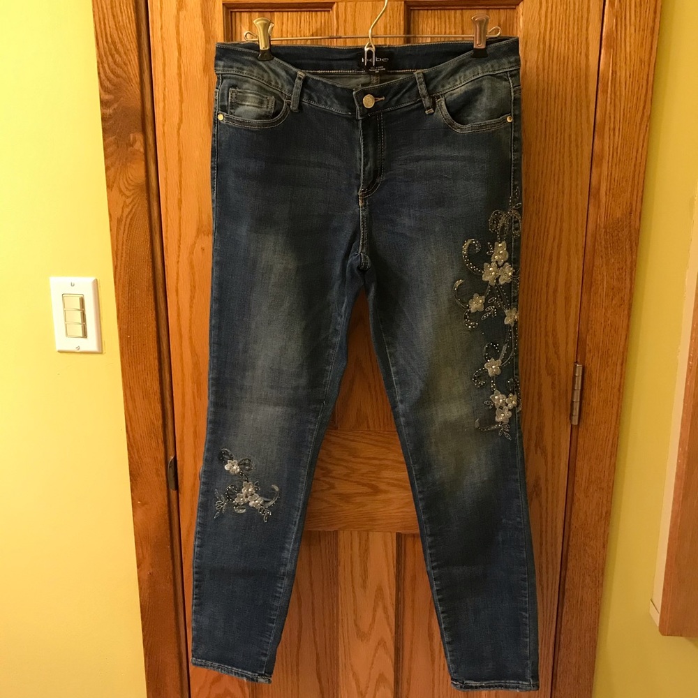 Embellished jeans